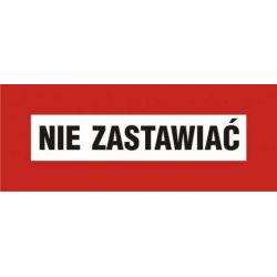 Nie zastawiać.Płyta 14x36