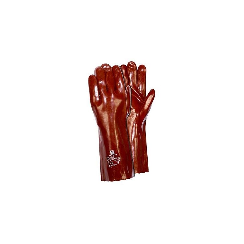 Rękawice RS PVC 27 cm GRANAT