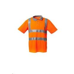 Koszulka polo dwukolorowa PLANAM /pomarańczowy-szary/
