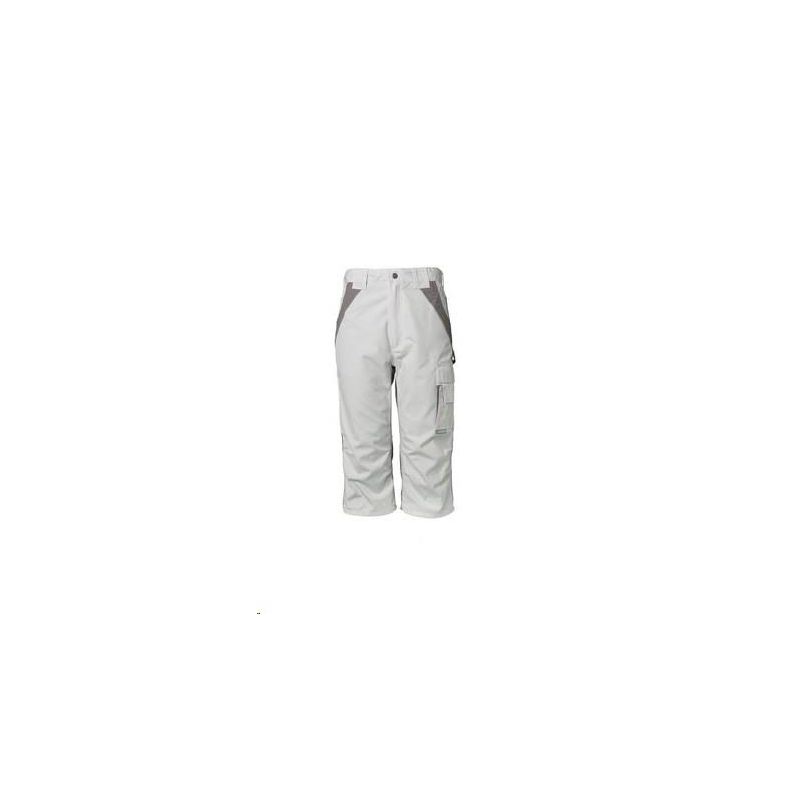PLALINE Spodnie 3/4 Planam /czysta biel-cynkowy/	