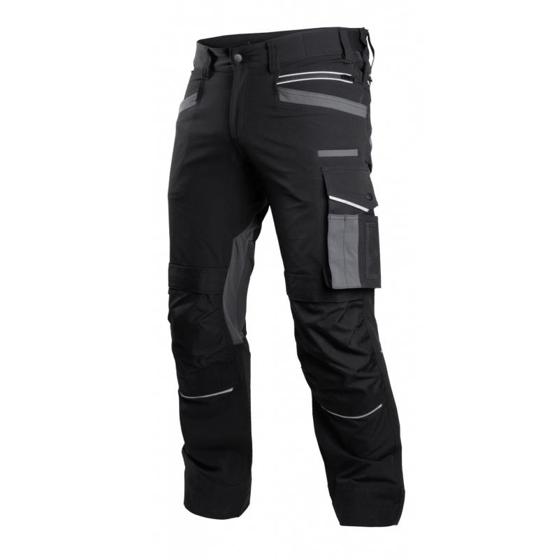 Spodnie robocze do pasa PROFESSIONAL STRETCH LINE czarne Stalco Powermax	