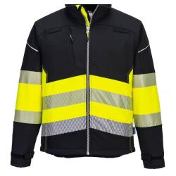 Kurtka PW375 Softshell /żółto-czarna/
