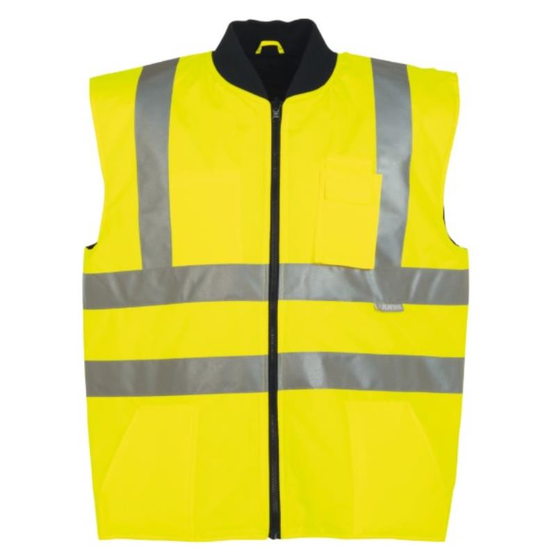 Kamizelka ostrzegawcza ocieplana PLANAM /żółto-granatowa/	