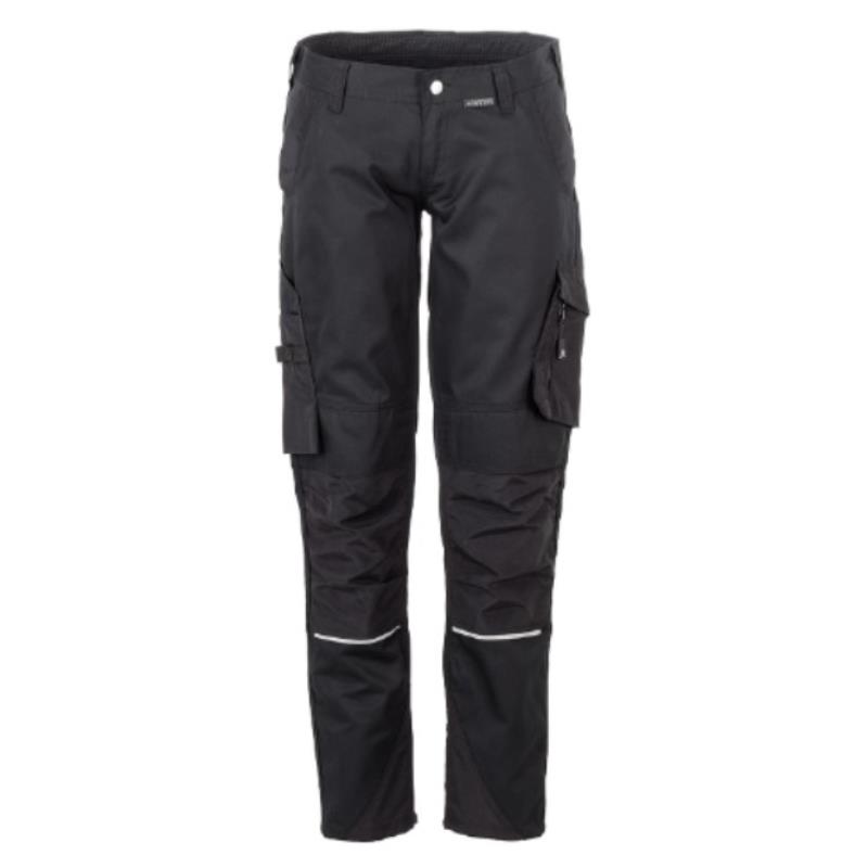 NORIT Spodnie damskie do pasa /czarno-czarne/	