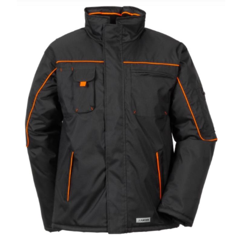 Kurtka ocieplana Piper PLANAM /czarno-pomarańczowa)	