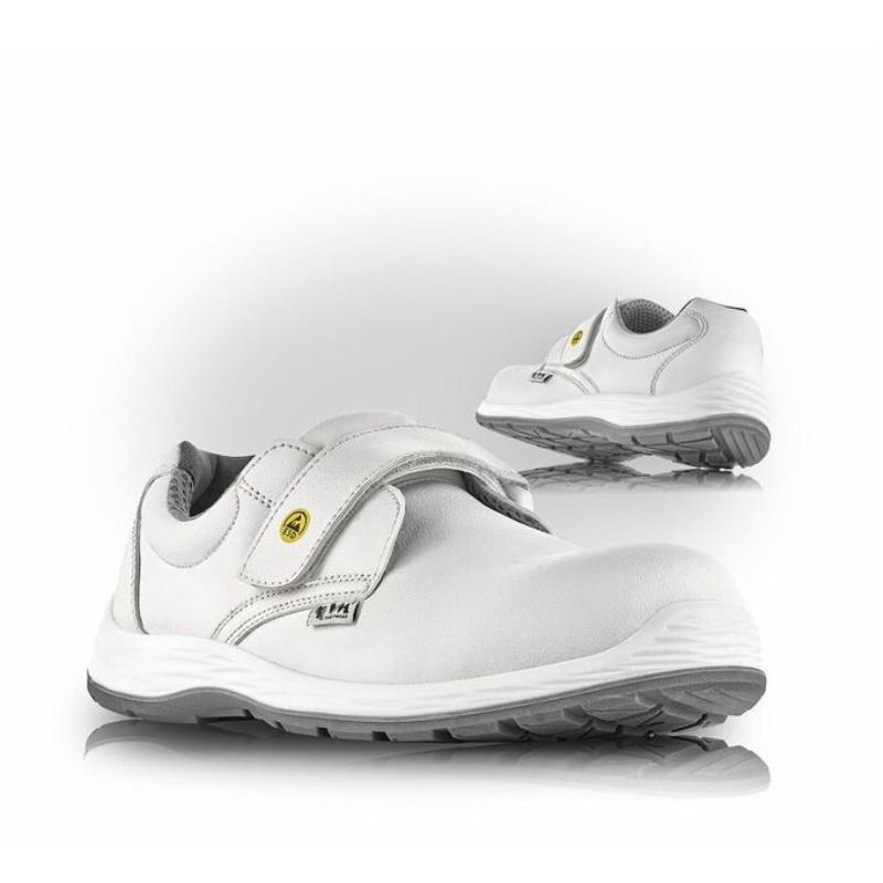 Półbuty białe Newcastle S3L FO ESD SR	